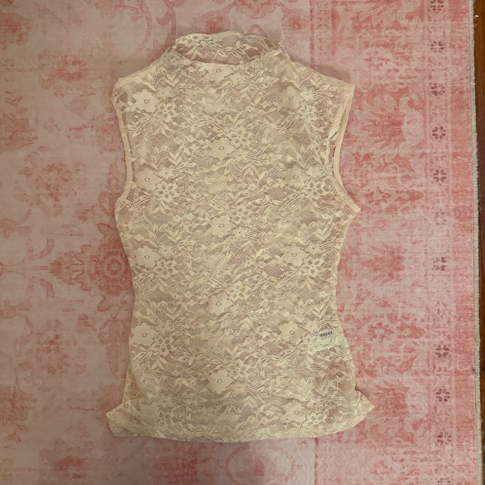 Zara Cream Lace Camisole Top
